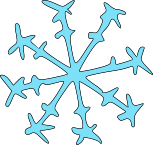 Autorská ilustrace sněhová vločka Hravé stroje